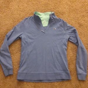 Quarter zip blue jacket